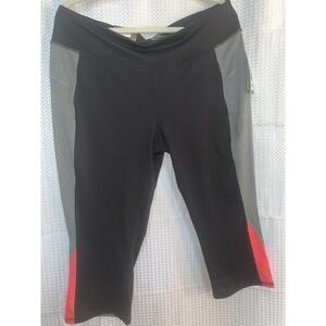 Tek Gear Womens 1x Active Pants Black Red